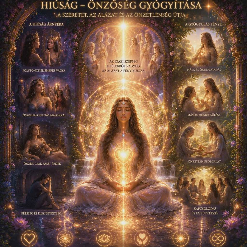 Hiúság, önzés és hataloméhség gyógyító meditáció